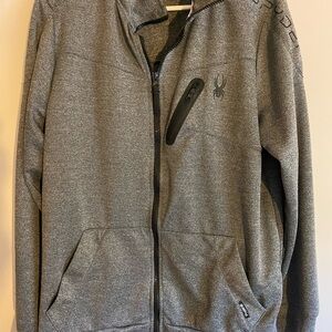 Spyder Men's Gray Full-Zip Jacket